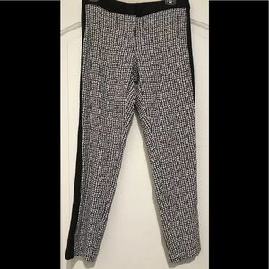 DKNY printed pants black white 2